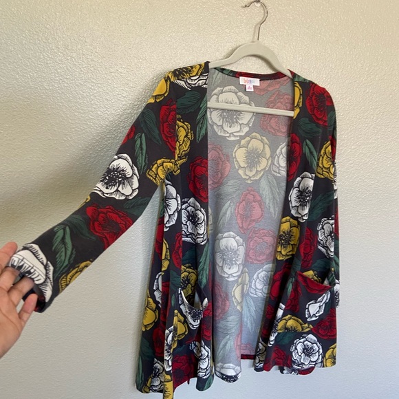 LulaRoe- EUC Caroline Cardigan with pockets - Picture 4 of 5